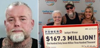 Мужчина  выиграл $167 млн в лотерею, а потом ограбил дом:  счастливчик-миллионер арестован в третий раз (2 фото + 1 видео)
