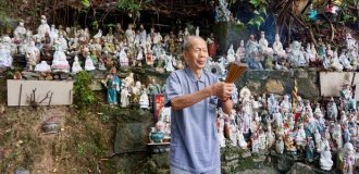 In Hong Kong, throwing away statues of deities is prohibited - where do they go (5 photos)