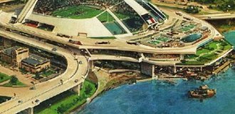 How Elevator Manufacturer Otis Envisioned the Cities of the Future in a 1975 Ad (5 photos)