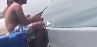 The joy of a fisherman: what a catch