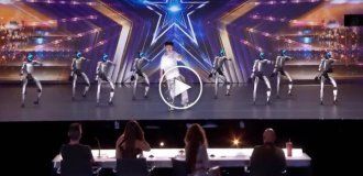 Китаец покорил Americas Got Talent танцем с восемью роботами ’s Got Talent, Видео, Люди, в мире, робот, талант, танец, шоу