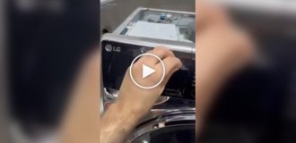 This is what a fake washing machine looks like