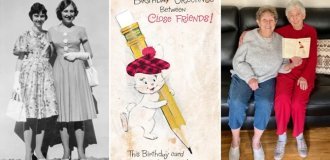 In Australia, two friends have been sending each other the same birthday card since 1963 (5 photos)