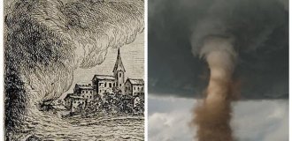 The 1764 tornado in Woldegke, claiming the status of the strongest in history (5 photos)