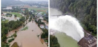 Cyclone Boris raged in Central Europe (1 photo + 5 videos)