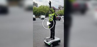 В Ханчжоу роботы помогают регулировать движение и навигацию туристов