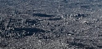 Вид на Токио с высоты птичьего полета (6 фото)