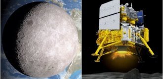 China showed the first footage from the far side of the Moon (3 photos + 2 videos)