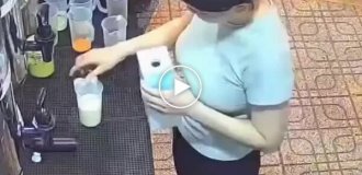 Когда руки не с того места: девушка устроила молочный хаос