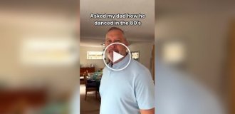 The guy asked his father to show how he danced in his youth