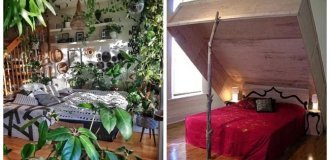 25 примеров нескучных, оригинальных и даже пугающих спален (26 фото)