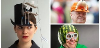 30 unusual and absurd headdresses (31 photos)