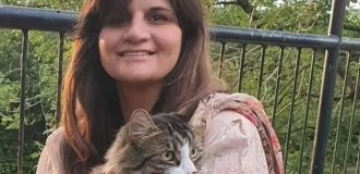 A smart cat saved a woman's life (3 photos)