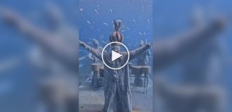 The world's largest underwater sculpture park in Sint Maarten