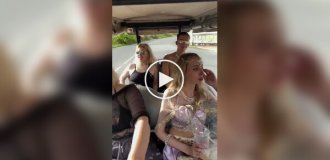 An attempt to help a friend ended in a golf cart accident