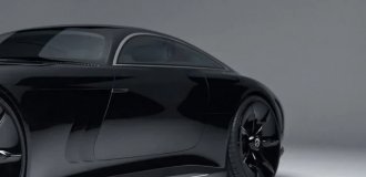 Новый концепт Vision Iconic от Mercedes - его сравнивают с автомобилем Бэтмена (6 фото)