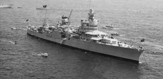Крупнейшая катастрофа среди военных кораблей, или Как тонул "Индианаполис" (4 фото)