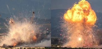 A warehouse with pyrotechnics exploded in Bulgaria (2 photos + 2 videos)