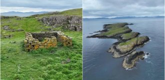 An island in Scotland is being sold for the price of a one-room apartment in Moscow (4 photos + 1 video)