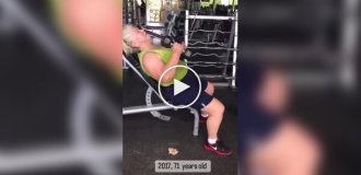 Grandmother’s 8-year transformation in the gym