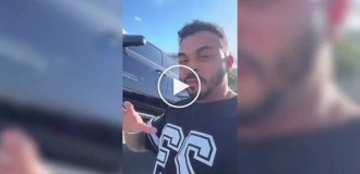 Наехала на Lamborghini: дама на внедорожнике не заметила спорткар за 300 тысяч долларов