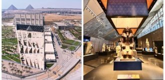 A museum, the construction of which lasted 20 years, opened in Egypt (4 photos + 1 video)