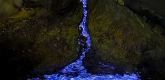 Unusual volcano Ijen in Indonesia (7 photos)