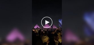 Raves are held near the pyramids in Egypt