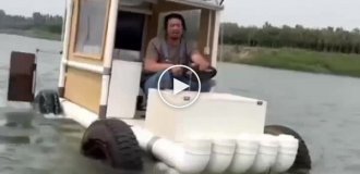 Мужчина построил себе рыбалкомобиль