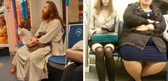 20 редких представителей рода человеческого в самом обычном вагоне метро (21 фото)