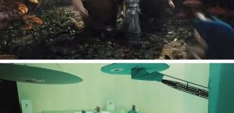 Как бы выглядели фильмы без визуальных эффектов (36 фото)