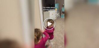 On the positive side: girls play hide-and-seek