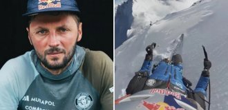 For the First Time in History: A Polish Daredevil Skied Down Mount Everest Without an Oxygen Tank (6 photos + 1 video)