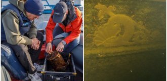 A sunken ancient ship with treasures was found at the bottom of Ladoga (10 photos)