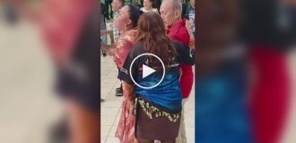 Grandpa on the Dance Floor Didn't Expect Such Attention