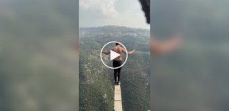 Jumping rope at height