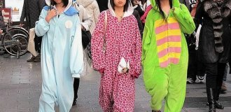 China shames residents for wearing pajamas (7 photos)