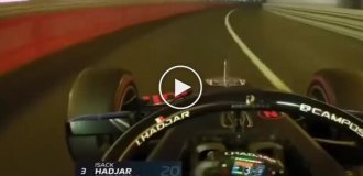 Impressive reaction speed of a Formula driver
