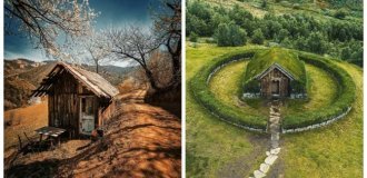 25 лісових хатин, в яких хочеться втекти від галасу великого міста (26 фото)