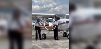 A special flight school tradition in Colombia