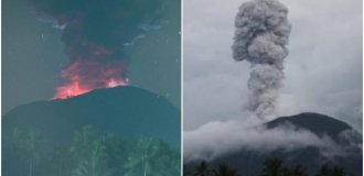 На острове с населением в 200 тыс. человек началось извержение вулкана (4 фото + 1 видео)