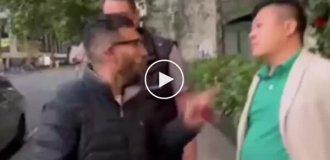 In London, a cheeky migrant decided to tell a group of reporters that they were creating an incorrect, false image of illegal immigrants in the country
