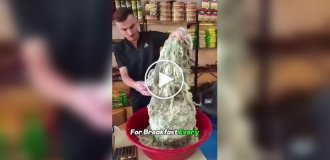 Looks like a moldy rope, but in Turkey they eat it for breakfast every day