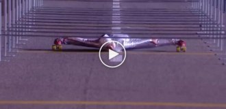 Новая мировая рекордсменка по лимбо на роликах