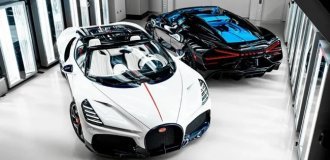 Bugatti showed the first assembled W16 Mistral hypercars worth $5 million each (17 photos + 1 video)