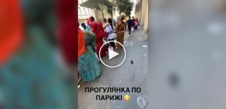 Мужчина обнаружил, что на улицах Парижа очень мало белых французов