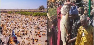 Фестиваль рыбалки в Нигерии (3 фото + 1 видео)