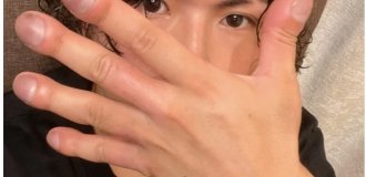 Як японець зробив гігантські пальці своєю фішкою (6 фото + 1 відео)