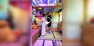 Китаец преобразил свою небольшую квартиру