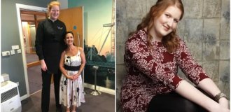 На высоте: двухметровую британку дразнили в школе, а она стала моделью (5 фото)